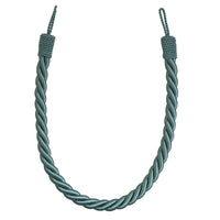 Pair of Reef Rope Curtain Tiebacks with Twisted End Caps by Jones Interiors