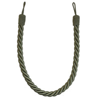 Pair of Reef Rope Curtain Tiebacks with Twisted End Caps by Jones Interiors