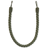 Pair of Reef Rope Curtain Tiebacks with Twisted End Caps by Jones Interiors