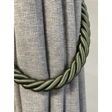 Pair of Reef Rope Curtain Tiebacks with Twisted End Caps by Jones Interiors
