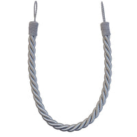Pair of Reef Rope Curtain Tiebacks with Twisted End Caps by Jones Interiors
