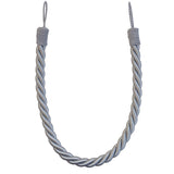 Pair of Reef Rope Curtain Tiebacks with Twisted End Caps by Jones Interiors