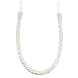 Pair of Reef Rope Curtain Tiebacks with Twisted End Caps by Jones Interiors