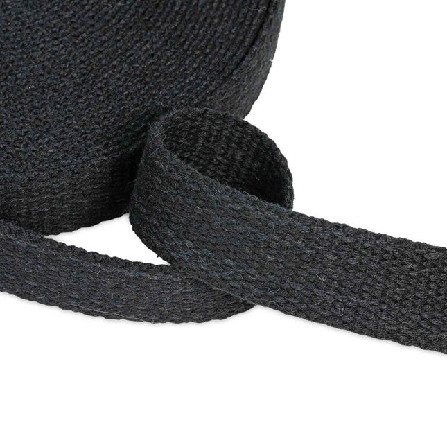 Heavy Duty Cotton Webbing Ideal For Bag Handles & Straps 25mm 30mm 40mm & 3 Cols - ThreadandTrimmings