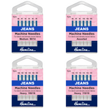Denim Jeans Sewing Machine Needles by Hemline - Regular, Medium & Heavy 6 Needle