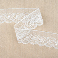 Flat Nylon Lace Trimming Antique White – 9 Widths & Patterns – 5m Lengths