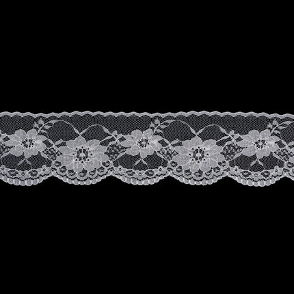 Flat Nylon Lace Trimming Antique White – 9 Widths & Patterns – 5m Lengths - ThreadandTrimmings