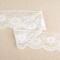 Flat Nylon Lace Trimming Antique White – 9 Widths & Patterns – 5m Lengths