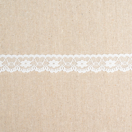 Flat Nylon Lace Trimming Antique White – 9 Widths & Patterns – 5m Lengths - ThreadandTrimmings