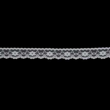 Flat Nylon Lace Trimming Antique White – 9 Widths & Patterns – 5m Lengths - ThreadandTrimmings