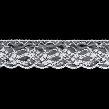 Flat Nylon Lace Trimming Antique White – 9 Widths & Patterns – 5m Lengths - ThreadandTrimmings
