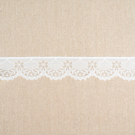 Flat Nylon Lace Trimming Antique White – 9 Widths & Patterns – 5m Lengths - ThreadandTrimmings