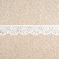 Flat Nylon Lace Trimming Antique White – 9 Widths & Patterns – 5m Lengths