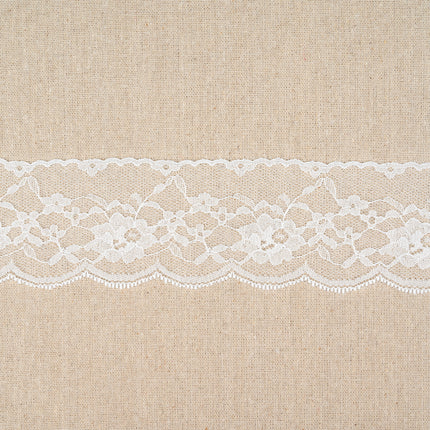 Flat Nylon Lace Trimming Antique White – 9 Widths & Patterns – 5m Lengths - ThreadandTrimmings