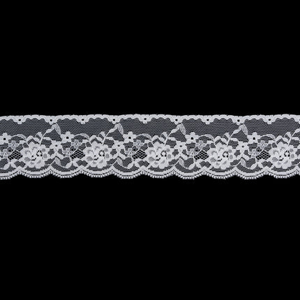 Flat Nylon Lace Trimming Antique White – 9 Widths & Patterns – 5m Lengths - ThreadandTrimmings