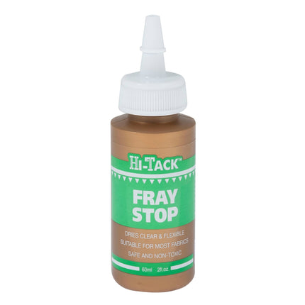 Hi Tack Fabric Glue Permanent 115ml No Sew Fray Stop 60ml Non Toxic Washable