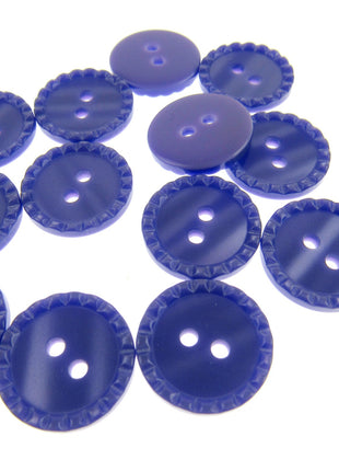 Round Two Tone Shimmer Bead Edge Buttons -- Choice of 9 Bright Colours 3 Sizes - ThreadandTrimmings