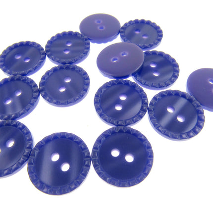 Round Two Tone Shimmer Bead Edge Buttons -- Choice of 9 Bright Colours 3 Sizes - ThreadandTrimmings