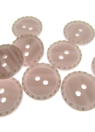 Round Two Tone Shimmer Bead Edge Buttons -- Choice of 9 Bright Colours 3 Sizes - ThreadandTrimmings