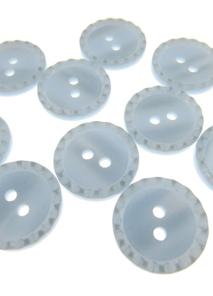Round Two Tone Shimmer Bead Edge Buttons -- Choice of 9 Bright Colours 3 Sizes - ThreadandTrimmings