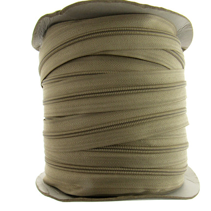 Continuous Zip Chain No.5 Weight with Sliders - Ideal for Upholstery & Cushions - ThreadandTrimmings