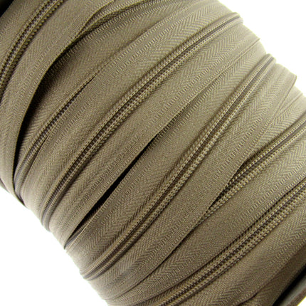 Continuous Zip Chain No.5 Weight with Sliders - Ideal for Upholstery & Cushions - ThreadandTrimmings