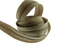 Continuous Nylon Zip Chain with Zip Sliders - No 3 or No 5 Weight