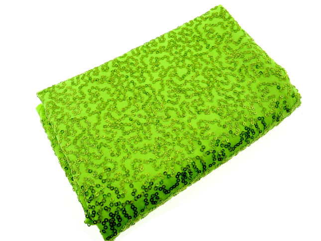 Sequin Dancewear Stretch Fabric Polyester/Spandex  58 Inch Wide  310 GSM - ThreadandTrimmings