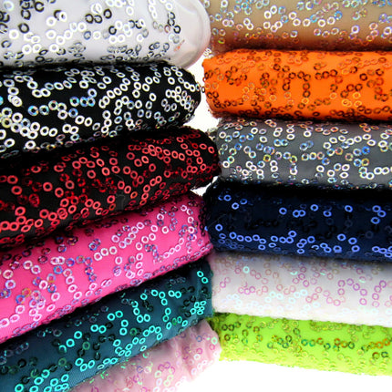 Sequin Dancewear Stretch Fabric Polyester/Spandex  58 Inch Wide  310 GSM - ThreadandTrimmings