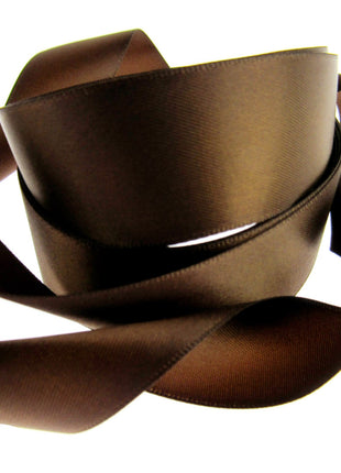 Double Sided Satin Ribbon with a Woven Edge - 25mm (1") - Quality Ribbon - ThreadandTrimmings