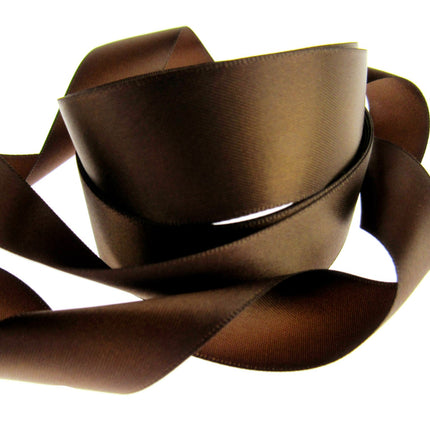 Double Sided Satin Ribbon with a Woven Edge - 25mm (1") - Quality Ribbon - ThreadandTrimmings