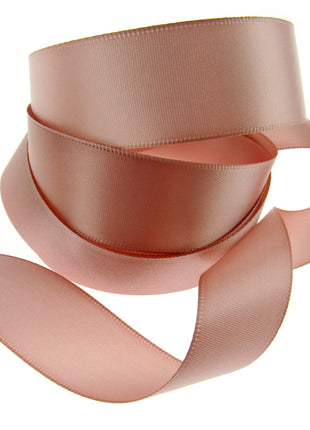 Double Sided Satin Ribbon with a Woven Edge - 25mm (1") - Quality Ribbon - ThreadandTrimmings