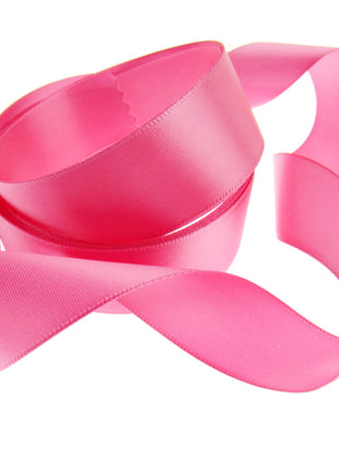 Double Sided Satin Ribbon with a Woven Edge - 25mm (1") - Quality Ribbon - ThreadandTrimmings