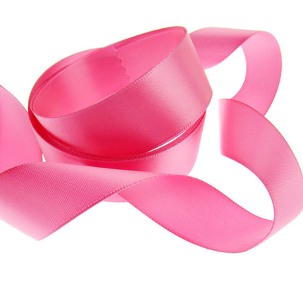 Double Sided Satin Ribbon with a Woven Edge - 25mm (1") - Quality Ribbon - ThreadandTrimmings