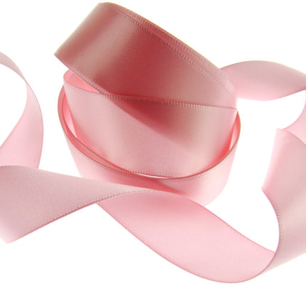 Double Sided Satin Ribbon with a Woven Edge - 25mm (1") - Quality Ribbon - ThreadandTrimmings