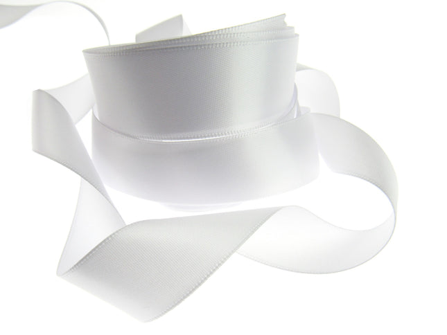 Double Sided Satin Polyester Ribbon - 38mm (1.5") - with Woven Edge 27 Colours
