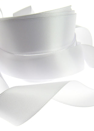Double Sided Satin Ribbon with a Woven Edge - 25mm (1") - Quality Ribbon - ThreadandTrimmings