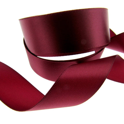 Double Sided Satin Ribbon with a Woven Edge - 25mm (1") - Quality Ribbon - ThreadandTrimmings
