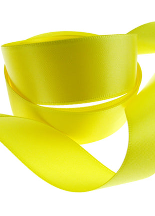 Double Sided Satin Ribbon with a Woven Edge - 25mm (1") - Quality Ribbon - ThreadandTrimmings