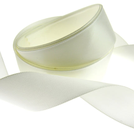 Double Sided Satin Ribbon with a Woven Edge - 25mm (1") - Quality Ribbon - ThreadandTrimmings