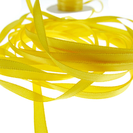 Thin Satin Ribbon - 10 Meter Lengths - Big Colour Range -3mm Double Faced Ribbon - ThreadandTrimmings