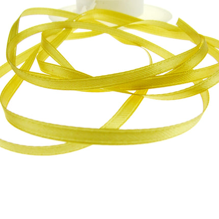 Thin Satin Ribbon - 10 Meter Lengths - Big Colour Range -3mm Double Faced Ribbon - ThreadandTrimmings