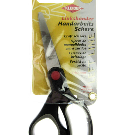 Left Handed Stainless Steel Craft Scissors - 140mm - Kleiber