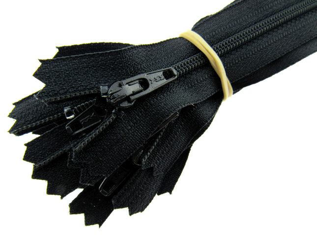YKK Nylon Zips Closed End Zips Pockets 4" / 5 " / 6" / 7" Skirt Trouser Pouch - ThreadandTrimmings