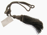 Pair Tassel Curtain Tiebacks with Twisted Cord & Barrel by Jones Interiors