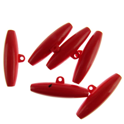 Large Toggle Buttons - 38mm Long - 6 Pack - 6 Colours - Clearance - ThreadandTrimmings