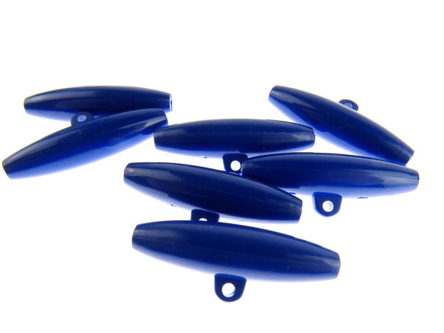 Large Toggle Buttons - 38mm Long - 6 Pack - 6 Colours - Clearance - ThreadandTrimmings