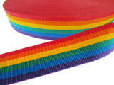 Rainbow Webbing - Gay Pride Bag Webbing, Strapping, Leash 25mm/40mm/50mm LGBTQ