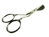 Bent Applique Stainless Steel Craft Scissors - 6" Ideal for Machine Embroidery