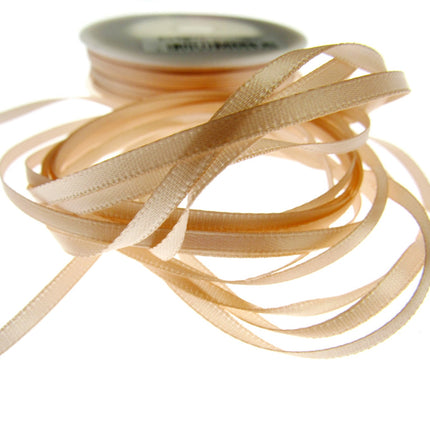 Thin Satin Ribbon - 10 Meter Lengths - Big Colour Range -3mm Double Faced Ribbon - ThreadandTrimmings